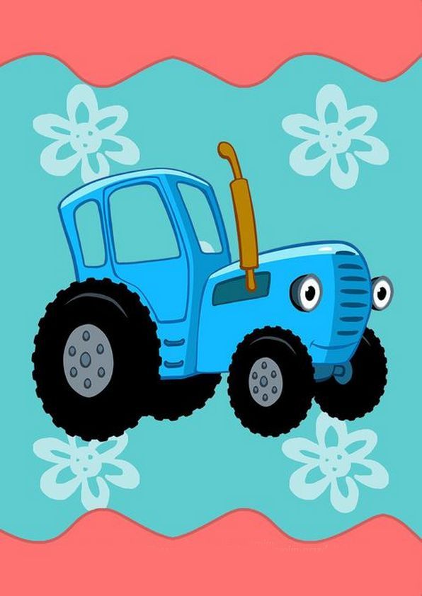 Вафельная картинка Синий трактор 6 - фото