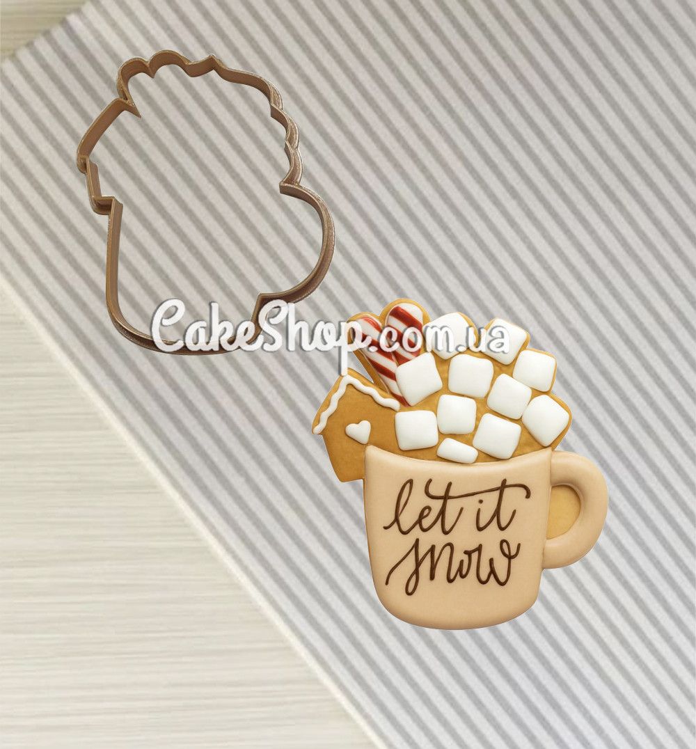 ⋗ Вирубка пластикова Горнятко з маршмеллоу купити в Україні ➛ CakeShop.com.ua, фото