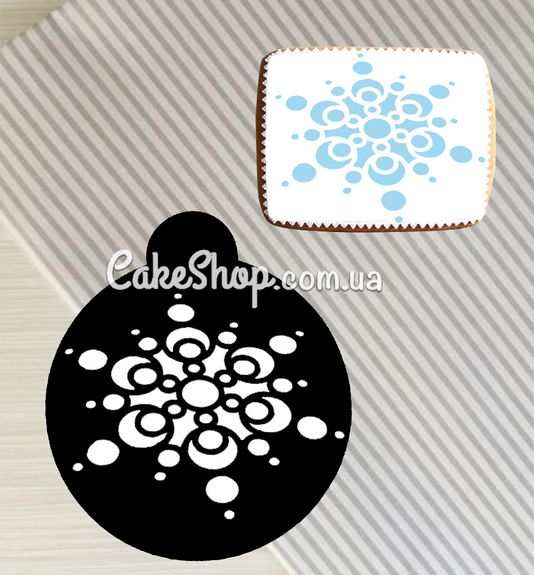 ⋗ Трафарет Cніжинка 1 купити в Україні ➛ CakeShop.com.ua, фото