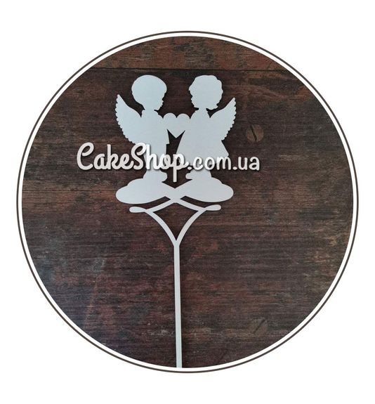 ⋗ Топпер Dz Два ангелика купити в Україні ➛ CakeShop.com.ua, фото