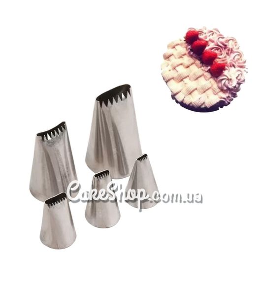 ⋗ Набор кондитерских насадок (5 шт) купить в Украине ➛ CakeShop.com.ua, фото