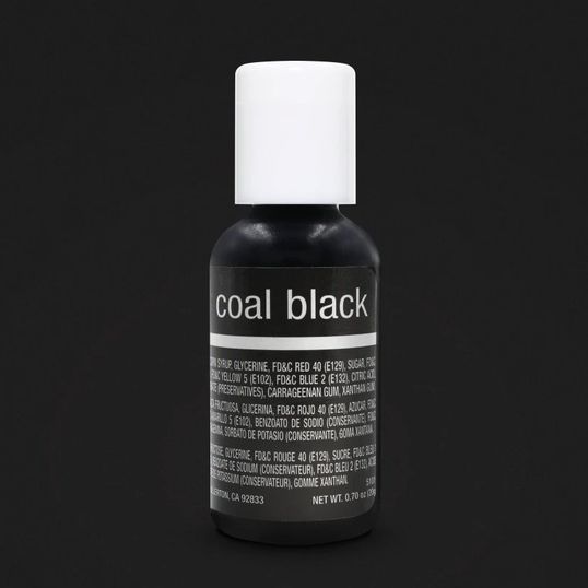 ⋗ Гелевий барвник Chefmaster Liqua-Gel Coal Black (Чорне вугілля) купити в Україні ➛ CakeShop.com.ua, фото