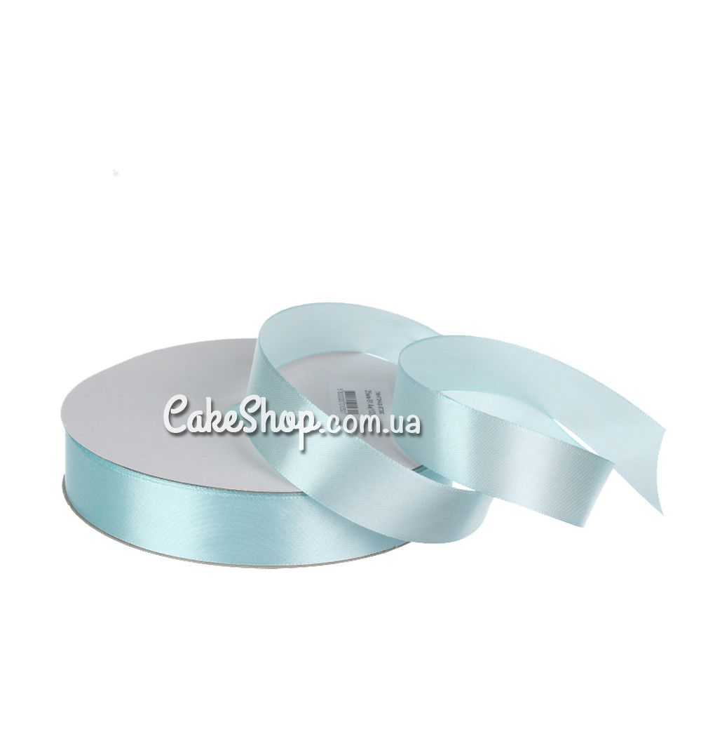 ⋗ Лента атласная Нежно-голубая 25 мм, 90 м купить в Украине ➛ CakeShop.com.ua, фото