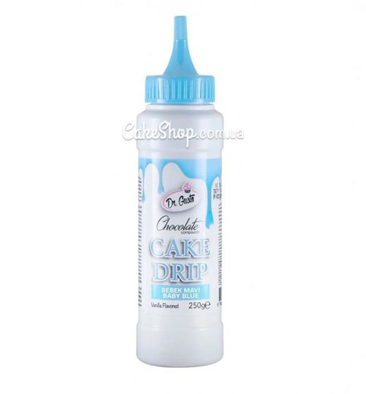 ⋗ Обтікаючий шоколад Cake Drip блакитний Baby Dr.Gusto, 250  г купити в Україні ➛ CakeShop.com.ua, фото