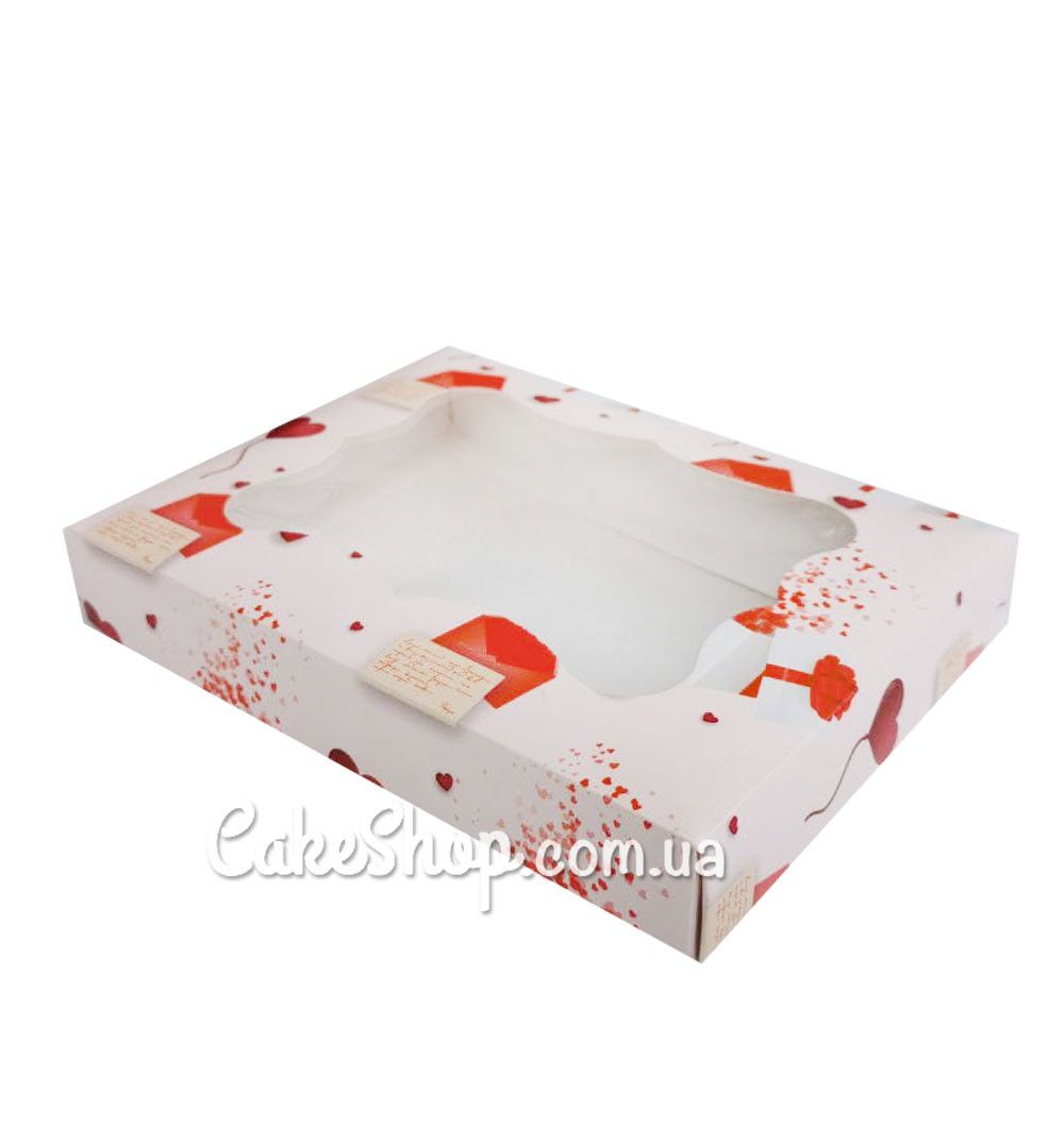 ⋗ Коробка для пряників Лист, 20х15х3 см купити в Україні ➛ CakeShop.com.ua, фото