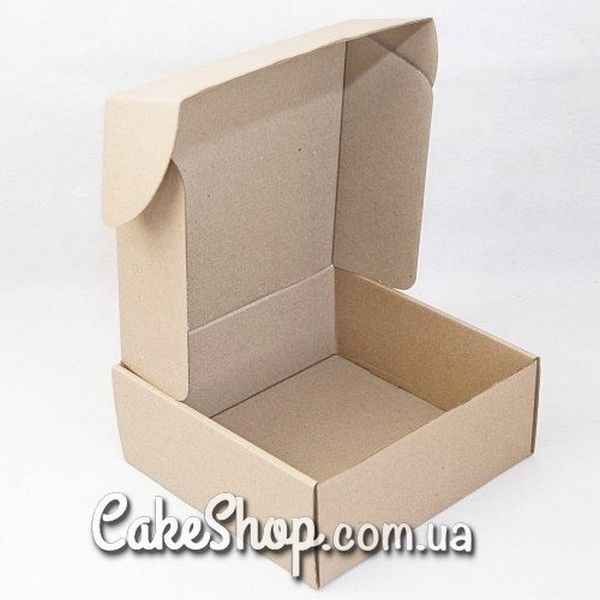 Коробка самозбірна з гофрокартону, 21,5х21,5х8,5 см - фото