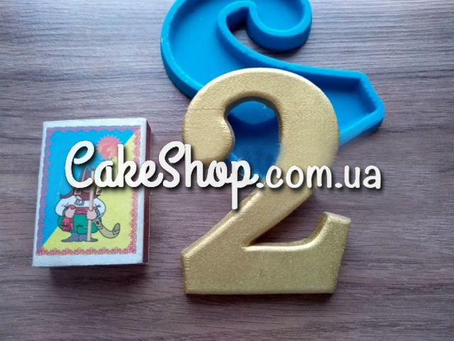 ⋗ Силиконовый молд Цифра два купить в Украине ➛ CakeShop.com.ua, фото