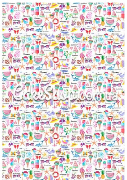 ⋗ Трансфер для меренги Лето 1 купить в Украине ➛ CakeShop.com.ua, фото