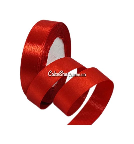 ⋗ Стрічка атласна Червона 12 мм купити в Україні ➛ CakeShop.com.ua, фото