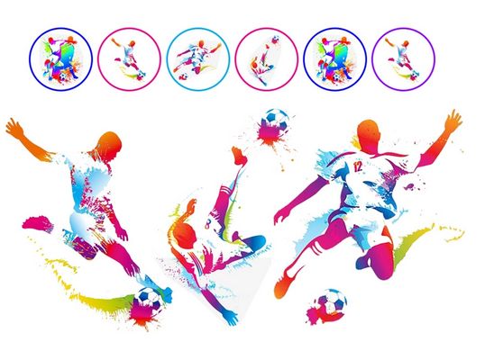 ⋗ Вафельна картинка Футбол 2 купити в Україні ➛ CakeShop.com.ua, фото