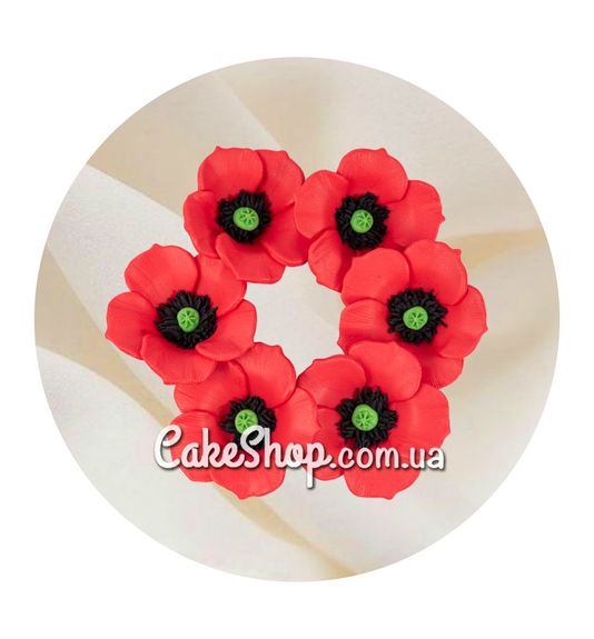 ⋗ Цукрова фігурка Мак великий ТМ Сладо купити в Україні ➛ CakeShop.com.ua, фото