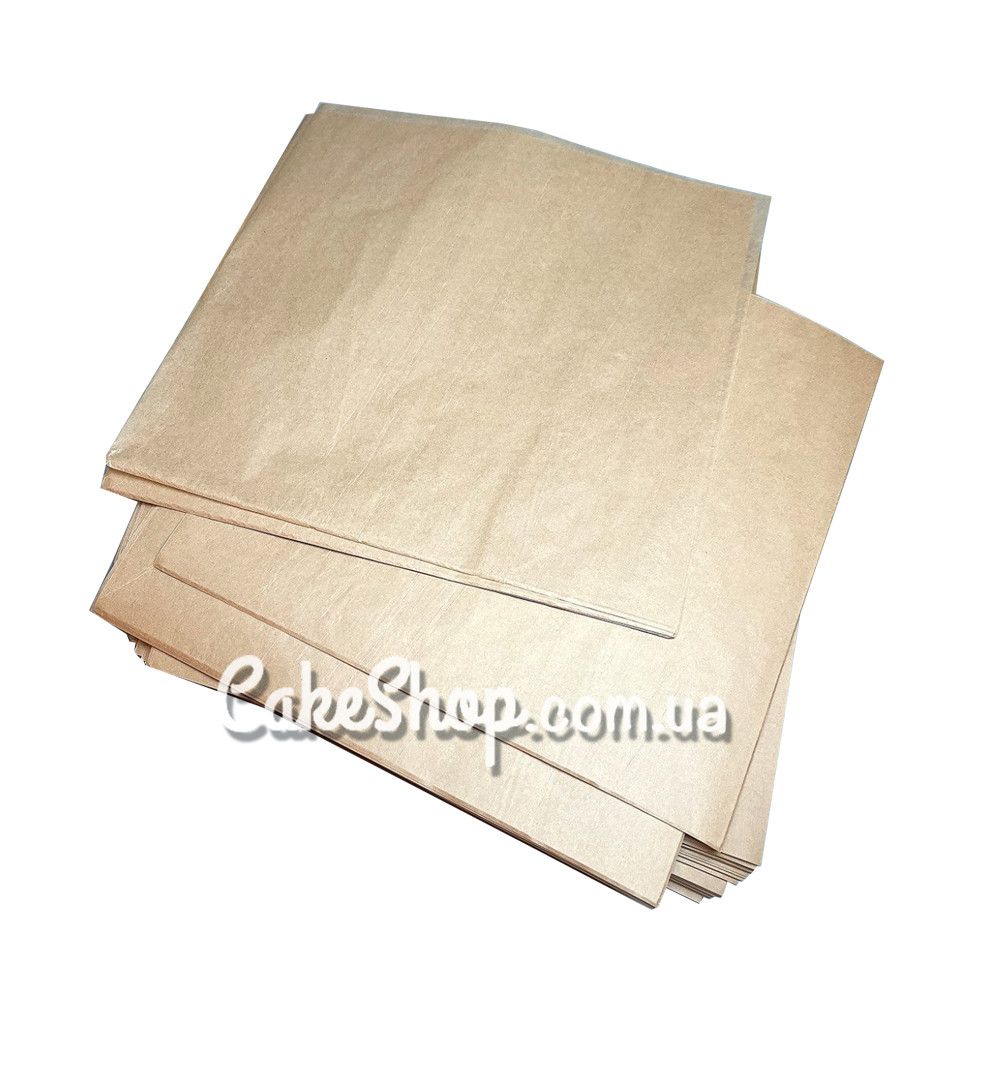 ⋗ Папір жиростійкий для штолена, піци Крафт, 40х40 см купити в Україні ➛ CakeShop.com.ua, фото