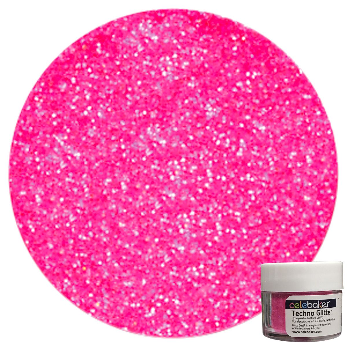 ⋗ Блискітки Disco CK - Яскраво рожевий/Hot Pink, 5гр купити в Україні ➛ CakeShop.com.ua, фото