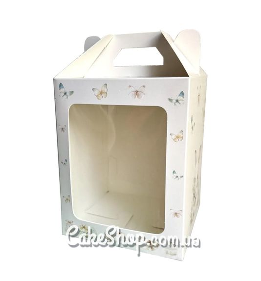 ⋗ Коробка для пасхальных куличей 14х14х18 см, Зайка купить в Украине ➛ CakeShop.com.ua, фото