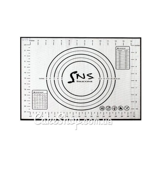 ⋗ Силиконовый коврик с разметкой SNS 40х60 см купить в Украине ➛ CakeShop.com.ua, фото