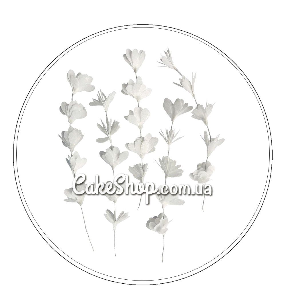 ⋗ Вафельный цветок Веточка сакуры белая ТМ Сладо купить в Украине ➛ CakeShop.com.ua, фото