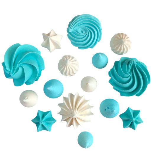 ⋗ Декор Меренга микс голубовато-белая ТМ Ириска купить в Украине ➛ CakeShop.com.ua, фото