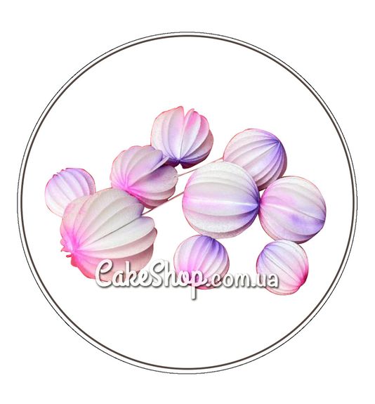 ⋗ Вафельні кулі Бузково-рожеві 9 шт ТМ Сладо купити в Україні ➛ CakeShop.com.ua, фото