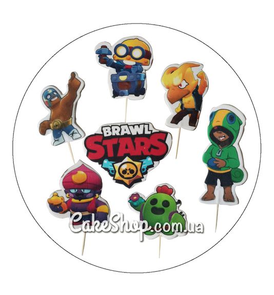 ⋗ Сахарные фигурки топеры Бравл старс ТМ ДомК купить в Украине ➛ CakeShop.com.ua, фото
