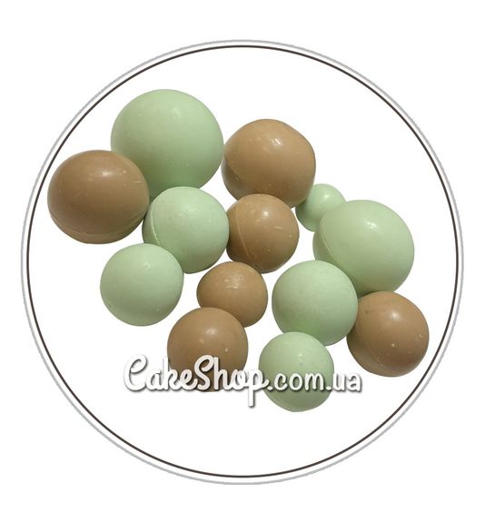 ⋗ Сфера шоколадная ДомК Беж2-зеленая купить в Украине ➛ CakeShop.com.ua, фото