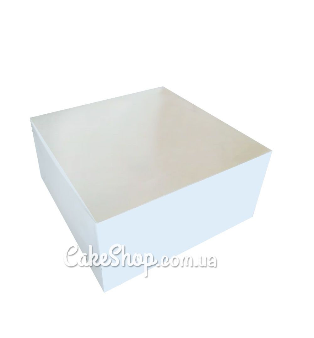 ⋗ Коробка для десертів з прозорою кришкою Біла, 16х16х8 см купити в Україні ➛ CakeShop.com.ua, фото