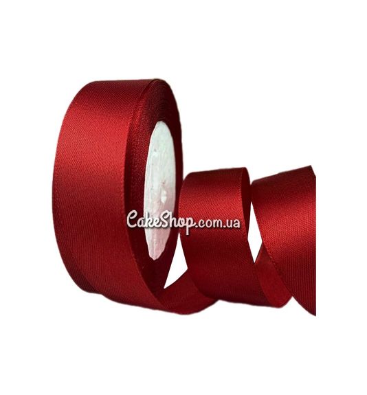 ⋗ Лента атласная Бордовая 25 мм купить в Украине ➛ CakeShop.com.ua, фото
