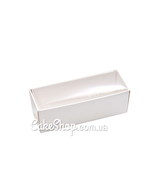 ⋗ Коробка с прозрачной крышкой Белая, 8,6х3х3 см купить в Украине ➛ CakeShop.com.ua, фото