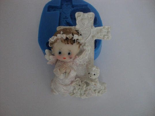 ⋗ Силіконовий молд Янгол що молиться купити в Україні ➛ CakeShop.com.ua, фото