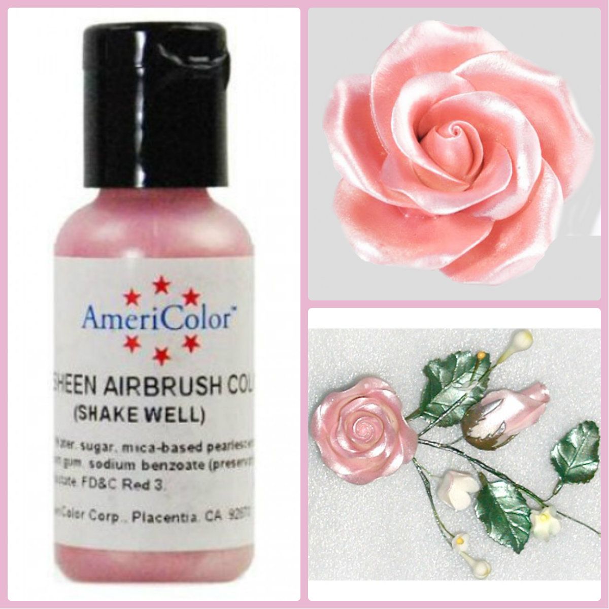 ⋗ Краситель гелевый сверкающий Розовый Pink Sheen AmeriColor, 20 г купить в Украине ➛ CakeShop.com.ua, фото