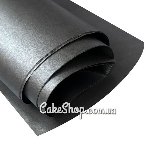 ⋗ Бумага тишью плотная Dark Grey с перламутром 30г/м, 10 листов купить в Украине ➛ CakeShop.com.ua, фото