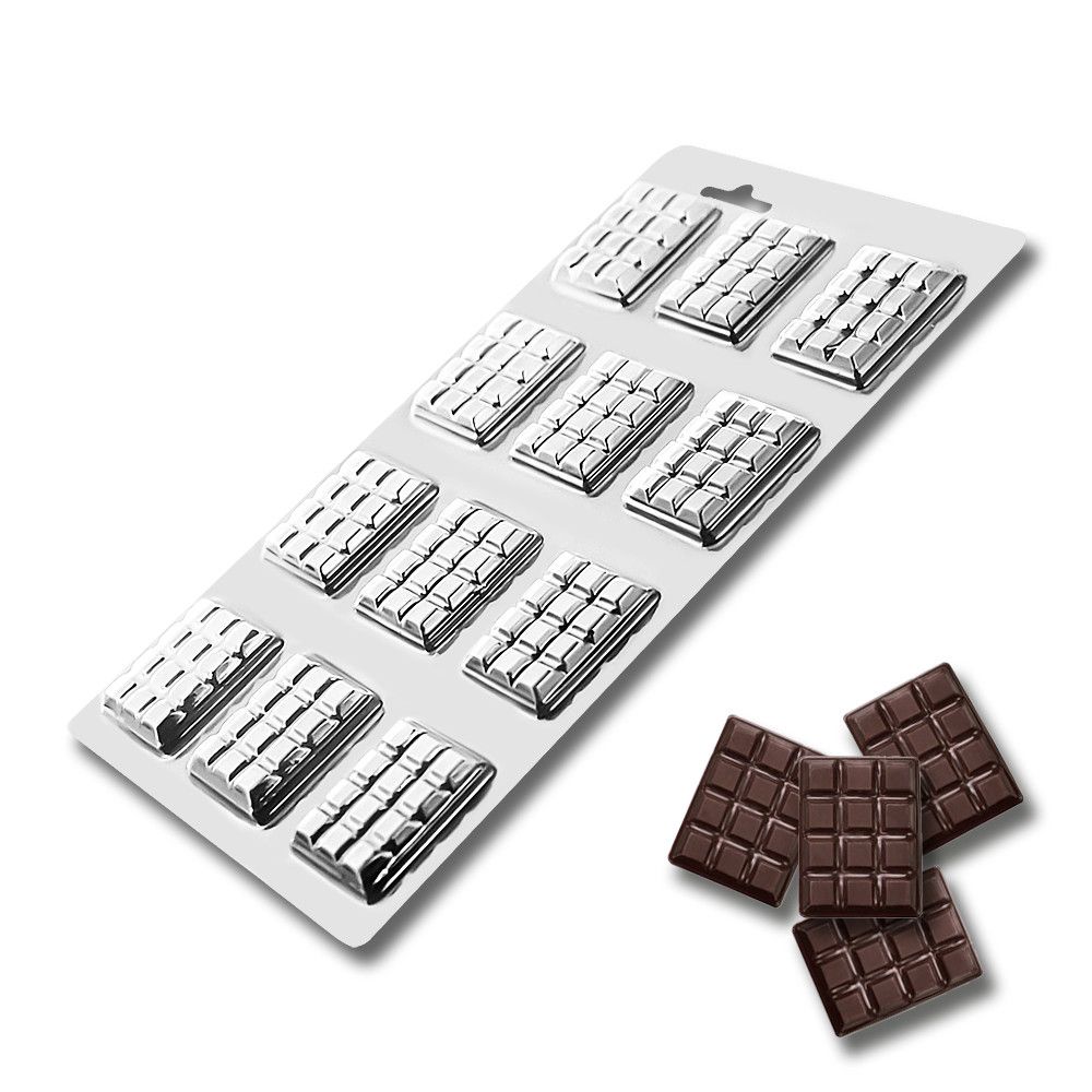 ⋗ Пластикова форма для шоколаду Міні-плитка купити в Україні ➛ CakeShop.com.ua, фото