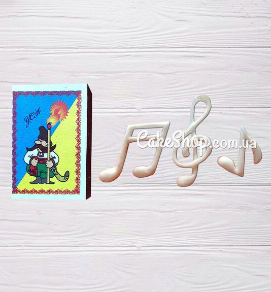 ⋗ Силиконовый молд Ноты 2 купить в Украине ➛ CakeShop.com.ua, фото