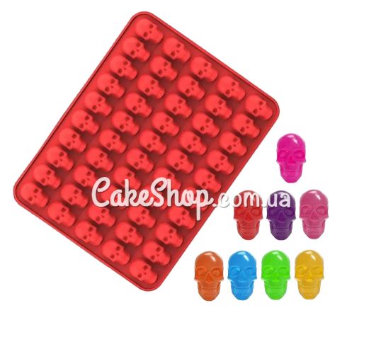 ⋗ Силиконовая форма для конфет Череп купить в Украине ➛ CakeShop.com.ua, фото