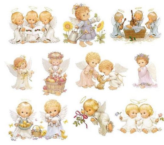 ⋗ Вафельная картинка Ангелочки 14 купить в Украине ➛ CakeShop.com.ua, фото