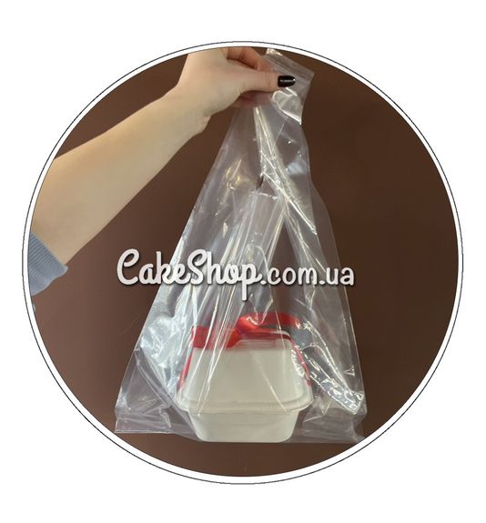 ⋗ Пакет прозорий для пакування Майка 40х60 см, 1 шт купити в Україні ➛ CakeShop.com.ua, фото