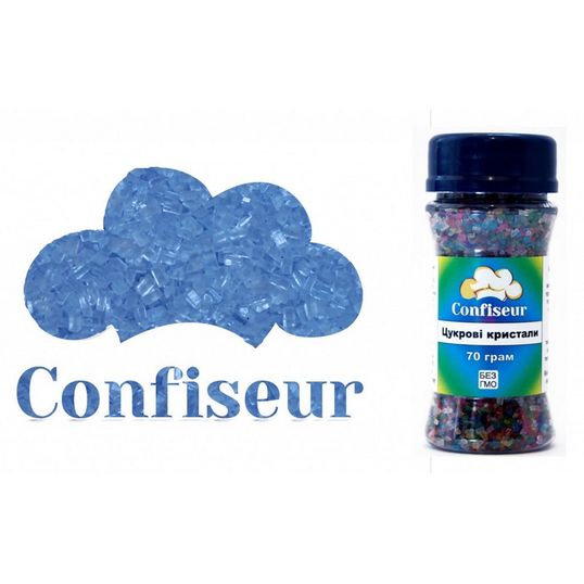 ⋗ Сахарные кристаллы Мягкий синий купить в Украине ➛ CakeShop.com.ua, фото
