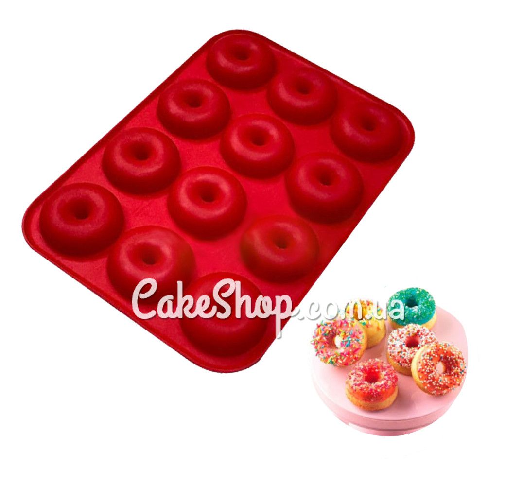 ⋗ Силіконова форма Донатс, 12 шт купити в Україні ➛ CakeShop.com.ua, фото