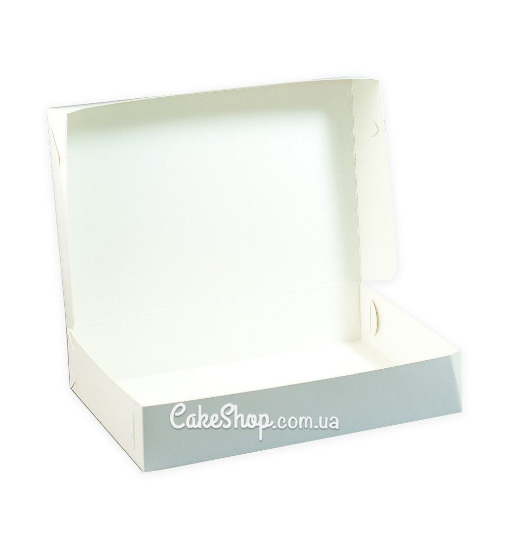 ⋗ Коробка для десертів без вікна 30х20х6, Біла купити в Україні ➛ CakeShop.com.ua, фото