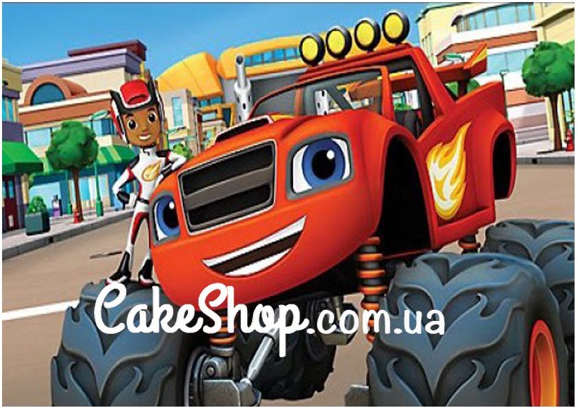 ⋗ Вафельная картинка Вспыш и чудо машинки 1 купить в Украине ➛ CakeShop.com.ua, фото
