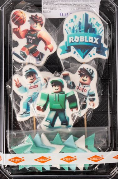 ⋗ Цукрові фігурки Дитяча гра Роблокс 2 (хлопці) ТМ KD купити в Україні ➛ CakeShop.com.ua, фото