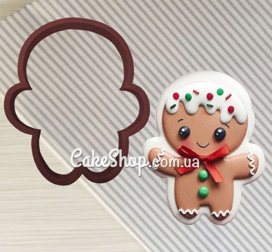 ⋗ Вирубка пластикова Пряничний чоловічок малюк купити в Україні ➛ CakeShop.com.ua, фото