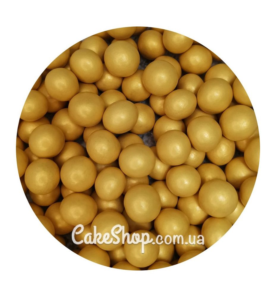 Повітряні кульки в шоколаді Золоті великі, 50 г - фото