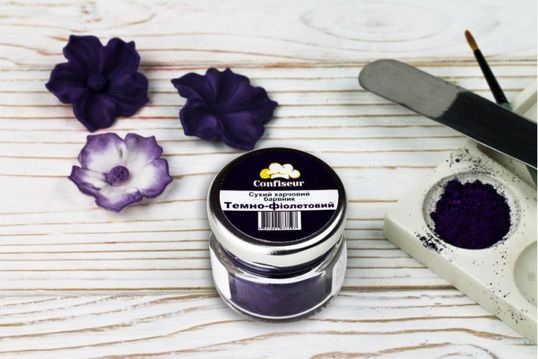 ⋗ Барвник сухий Confiseur Темно-фіолетовий купити в Україні ➛ CakeShop.com.ua, фото