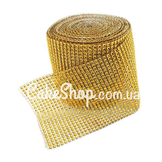 ⋗ Стрічка зі стразами Золото купити в Україні ➛ CakeShop.com.ua, фото
