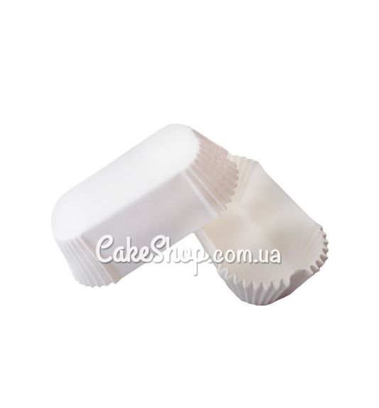 ⋗ Паперові формочки для еклерів Р8 Білі, 100шт. купити в Україні ➛ CakeShop.com.ua, фото