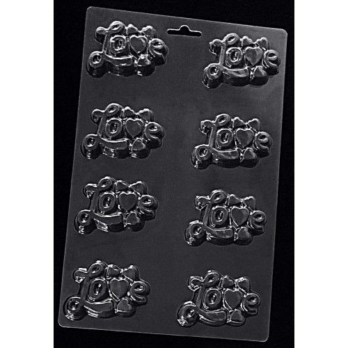 ⋗ Пластикова форма для шоколаду Шоколадка Love купити в Україні ➛ CakeShop.com.ua, фото