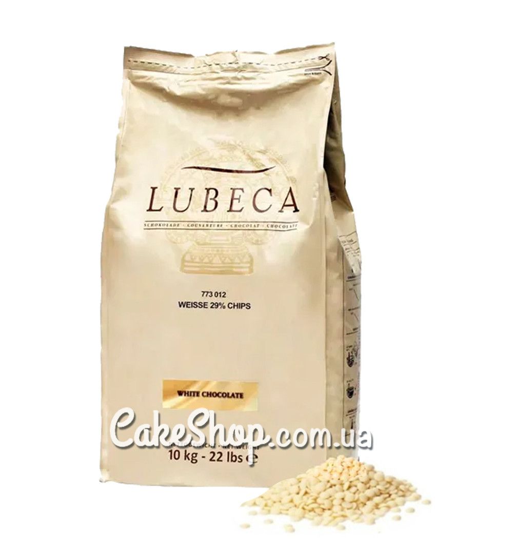 ⋗ Шоколад Lubeca белый 29%, 100 г купить в Украине ➛ CakeShop.com.ua, фото