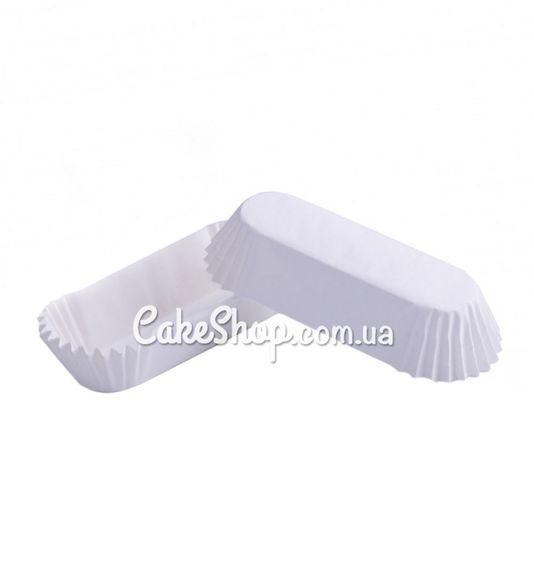 ⋗ Бумажные формочки для эклеров Р10 Белые, 50шт. купить в Украине ➛ CakeShop.com.ua, фото