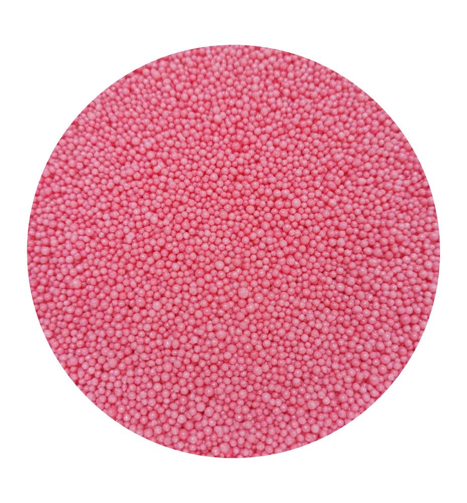 Посипка цукрова кульки Ніжно-рожеві 1 мм, 50 г - фото