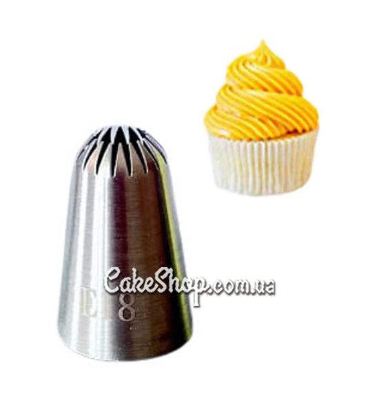 ⋗ Насадка кондитерська Закрита зірка #Е18 середня купити в Україні ➛ CakeShop.com.ua, фото